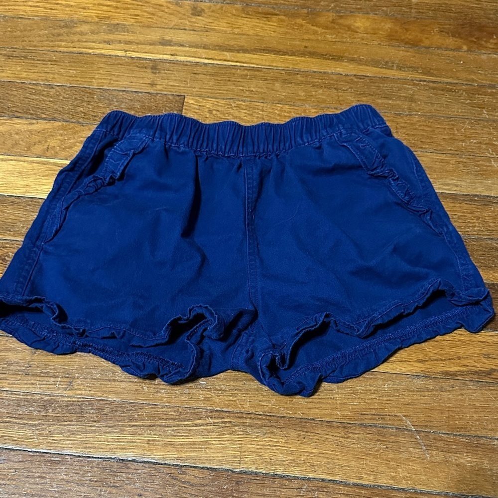 Crewcuts Navy Blue Ruffled Hem Shorts, Sz 12